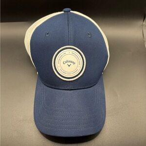Callaway Golf Trucker Snapback Hat Navy White Mesh Patch Logo